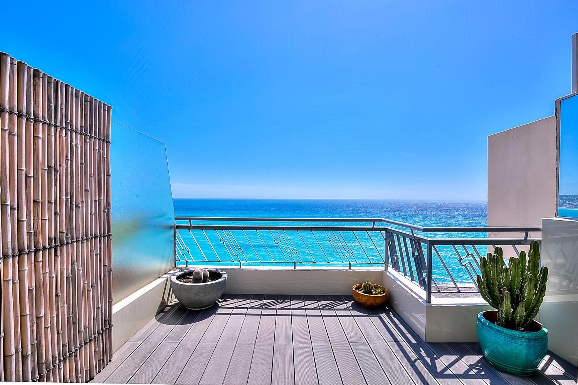 Apartmán Le Florentina, Dernier Etage Avec Terrasse, Vue Sur La Baie Des Anges Nice Exteriér fotografie